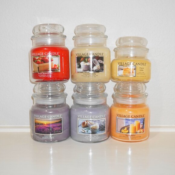Village Candle Lot (6) brand new - Picture 1 of 4